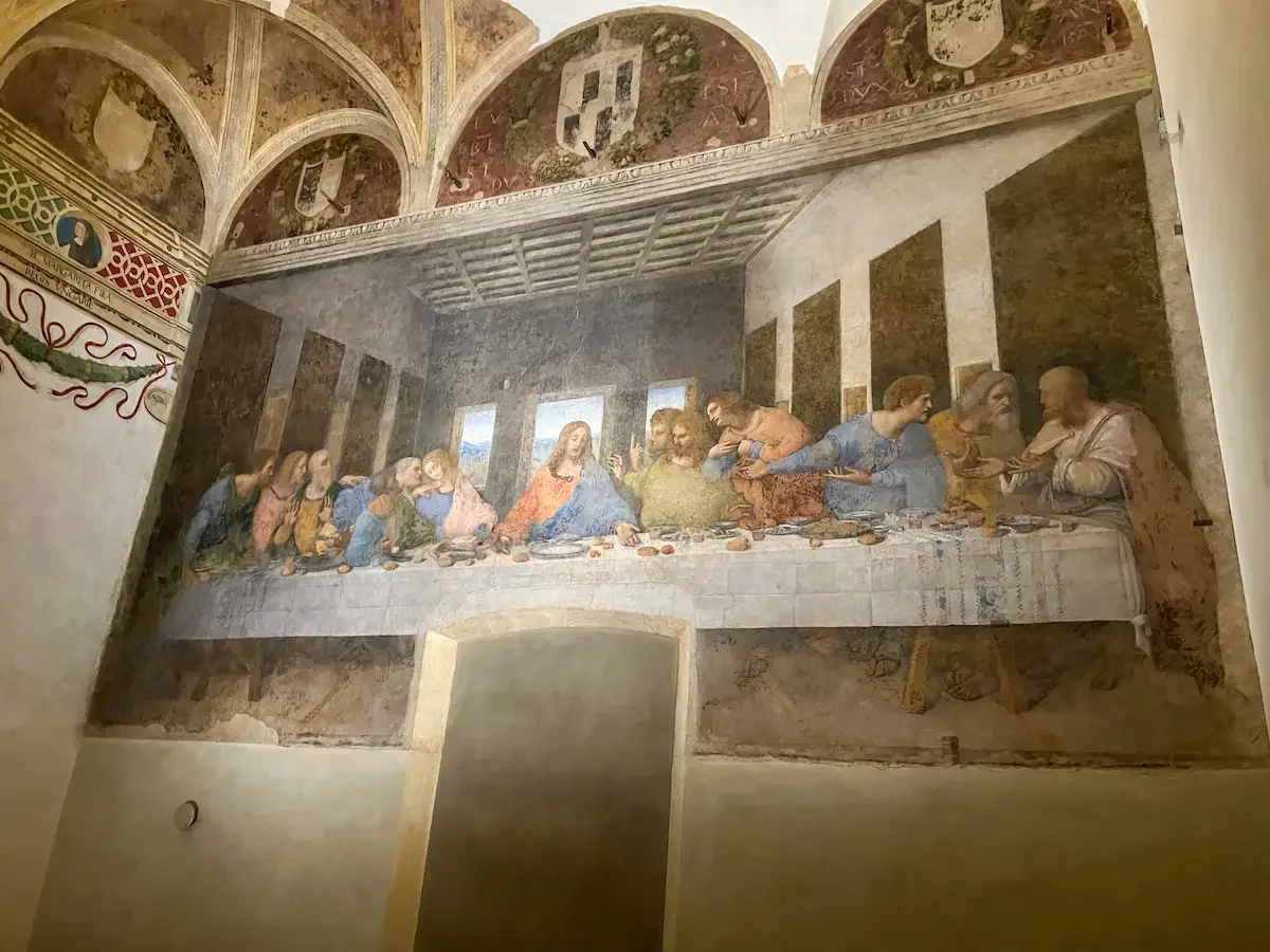 Last Supper painting in Milan on guided tour