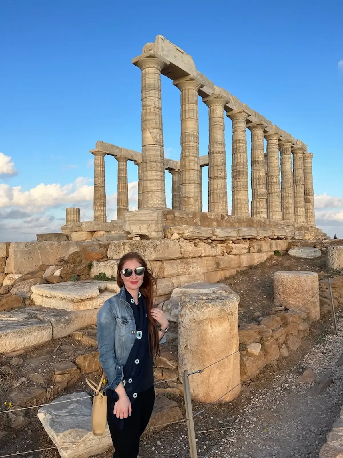 Amber at Cape Sounion