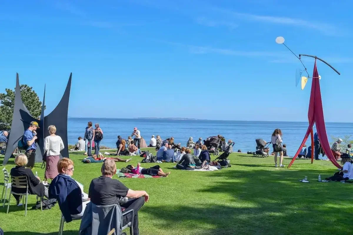 Louisiana Museum of Modern Art on the coast north of Copenhagen