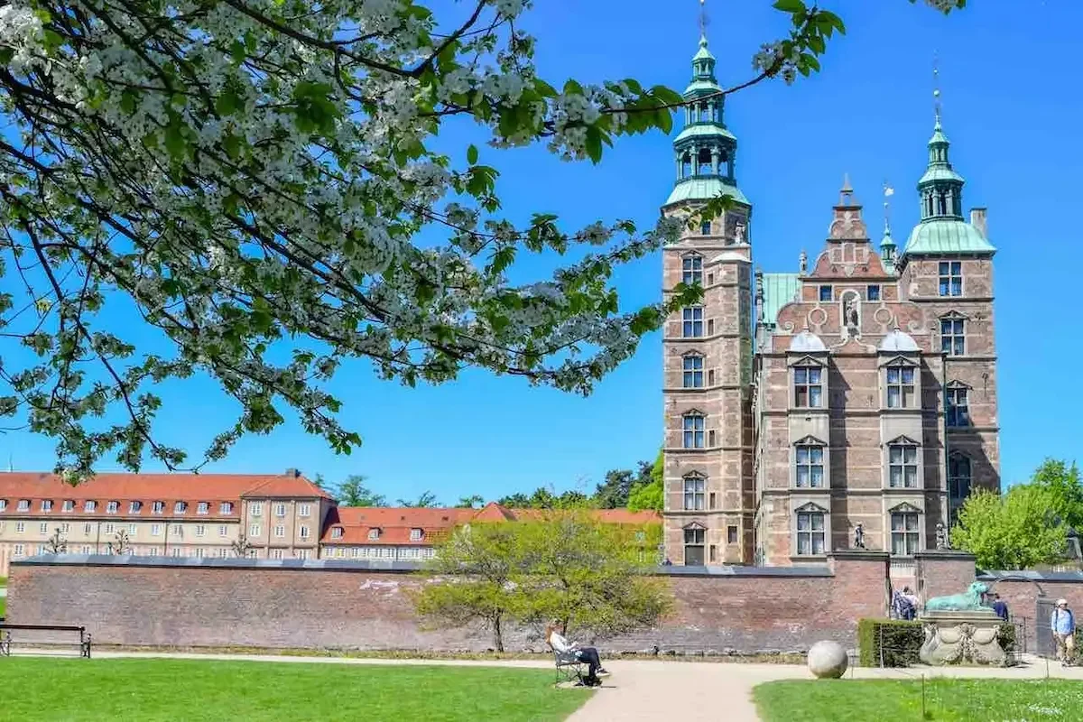 Rosenborg Castle and gardens in central Copenhagen