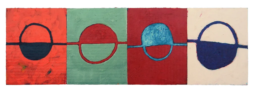 SELECT PRIMATE VAPOR (2016) acrylic on cardboard on wood 8" x 24" €250.