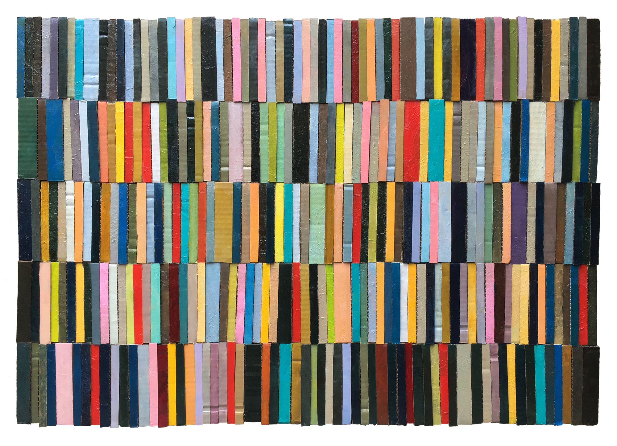 PARTIAL COLLECTION 2 (2018) oil on cardboard on wood 93cm x 65cm €800.