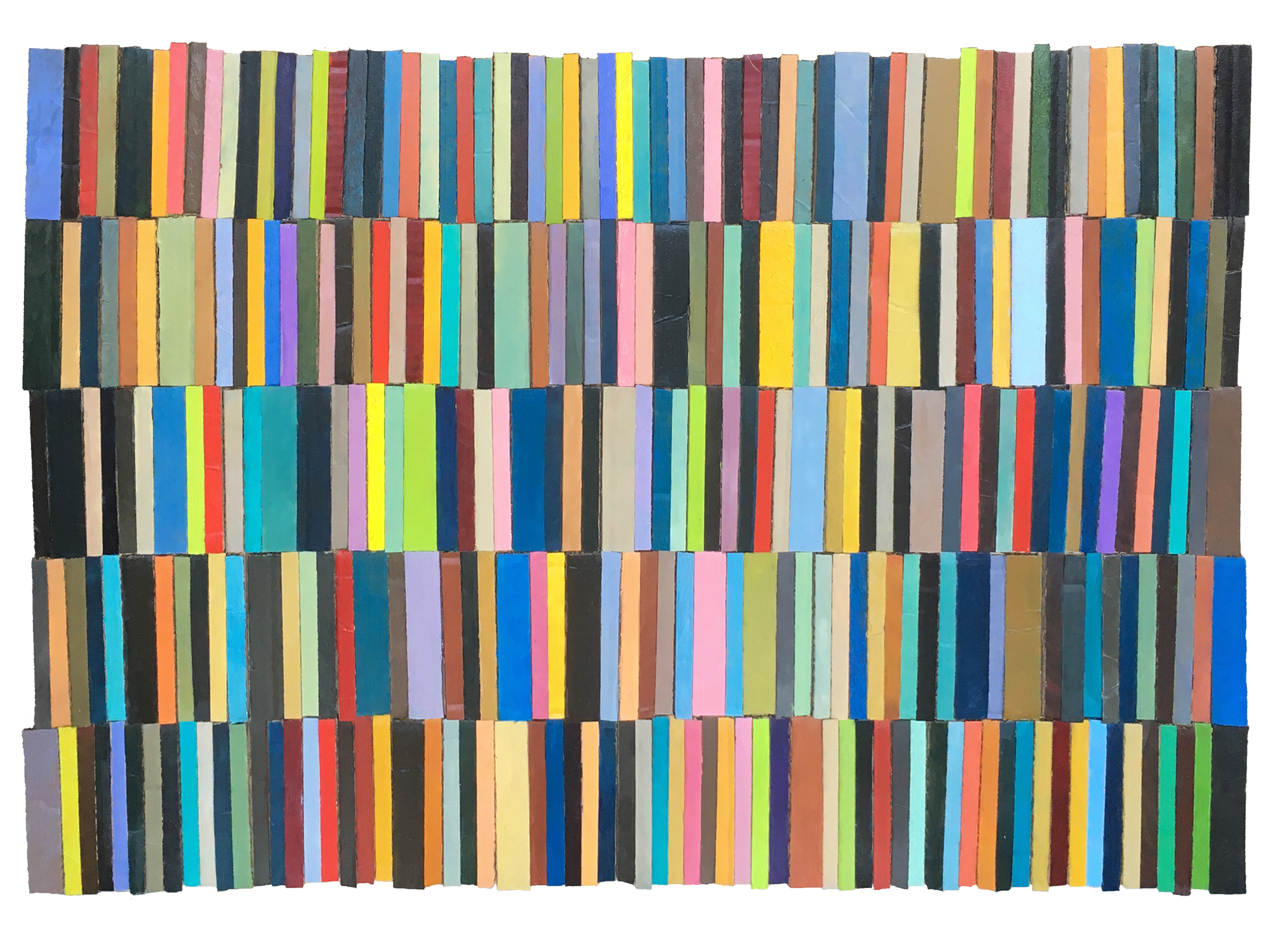 PARTIAL COLLECTION 3 (2018) oil on cardboard on wood 93cm x 65cm €800.