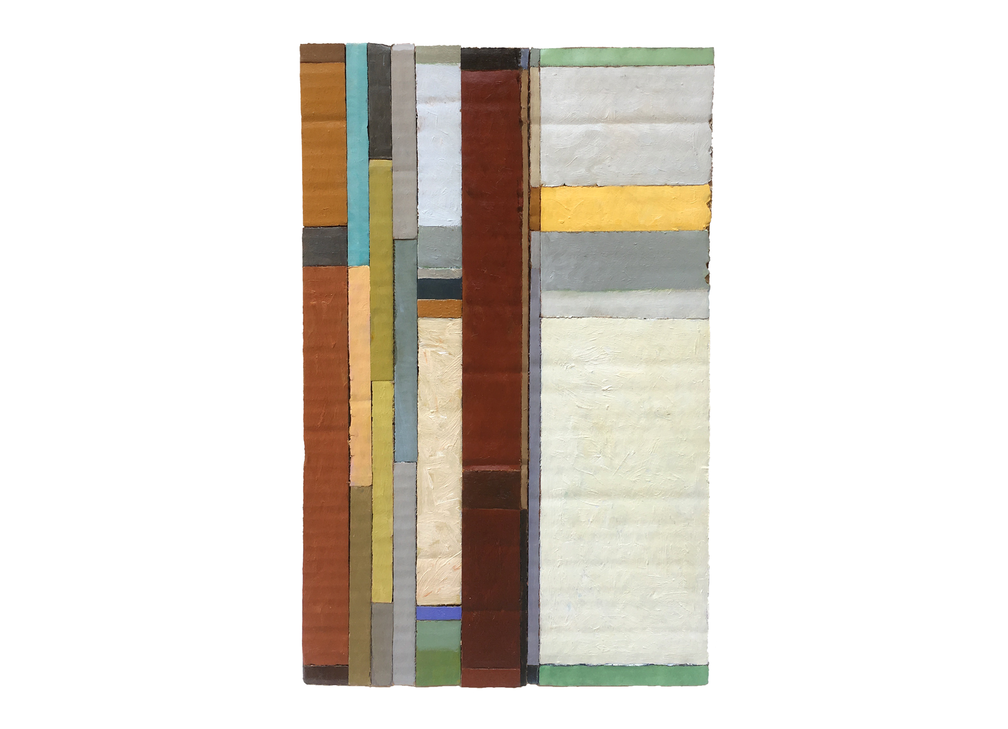 WEIR IN THE BARDO #5 (2019) oil on cardboard on MDF 24cm x 37cm Private collection.