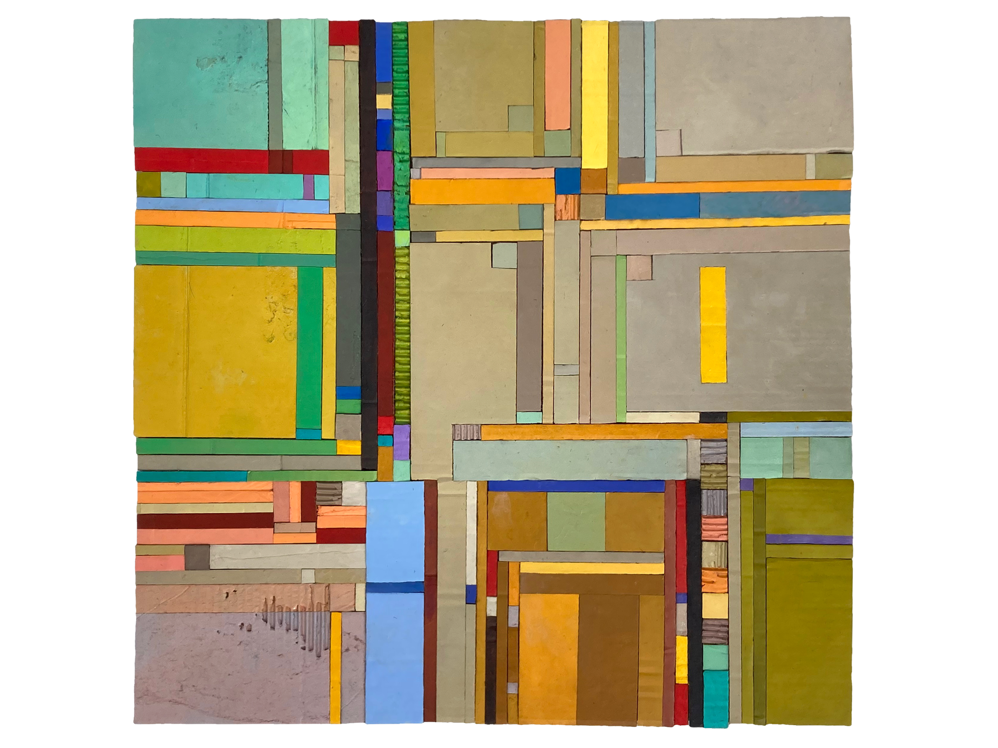 CUT FADE DISSOLVE (2025) oil on cardboard, 76 × 77cm Inquiries welcome