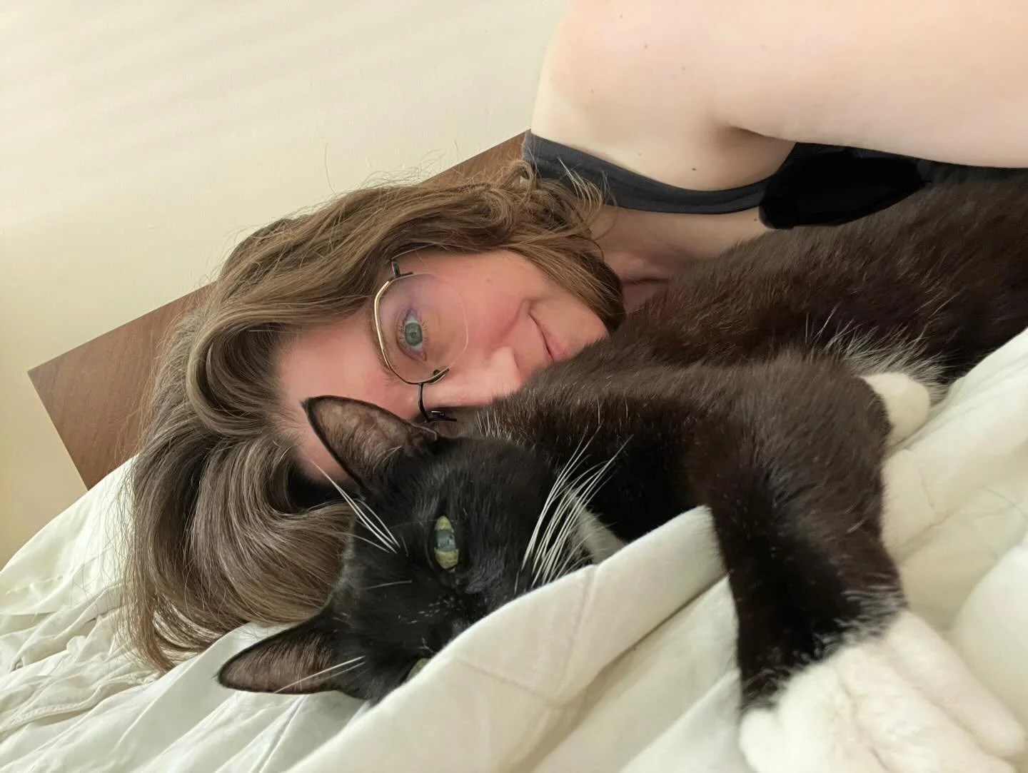 Had to say goodbye to my best girl last week. I&rsquo;ll always miss the way she would wake me up to cuddle every morning, and our quiet afternoons on the patio. I&rsquo;m honestly just so grateful I had her love in my life. 🤍🤍