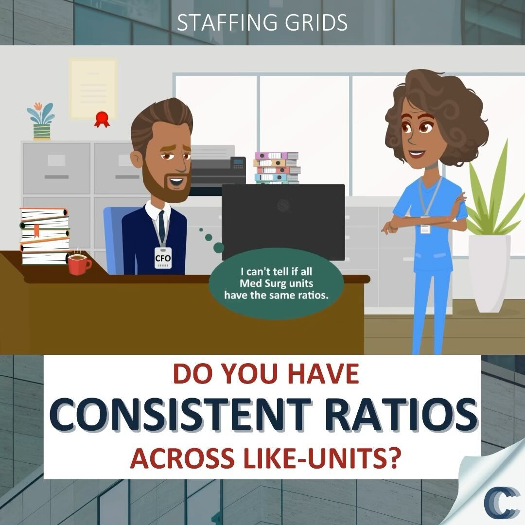 How do you ensure consistent nursing ratios between units? Across multiple hospitals in a health system?

Summarized information from staffing grids can be very valuable when working to understand current state ratios between units, but if grids are 