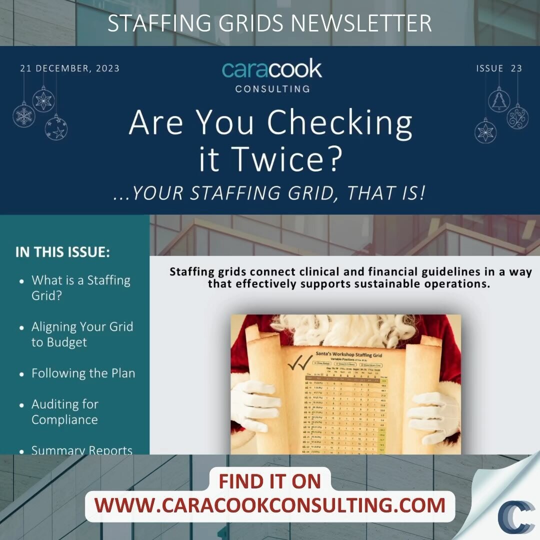 Grids, matrices, and staffing plans - oh my!&nbsp;&nbsp;Don&rsquo;t let the multiple names confuse you - all of these refer to a simple table that shows how many team members to work for various patient census levels.&nbsp;
&nbsp;
The purpose of staf