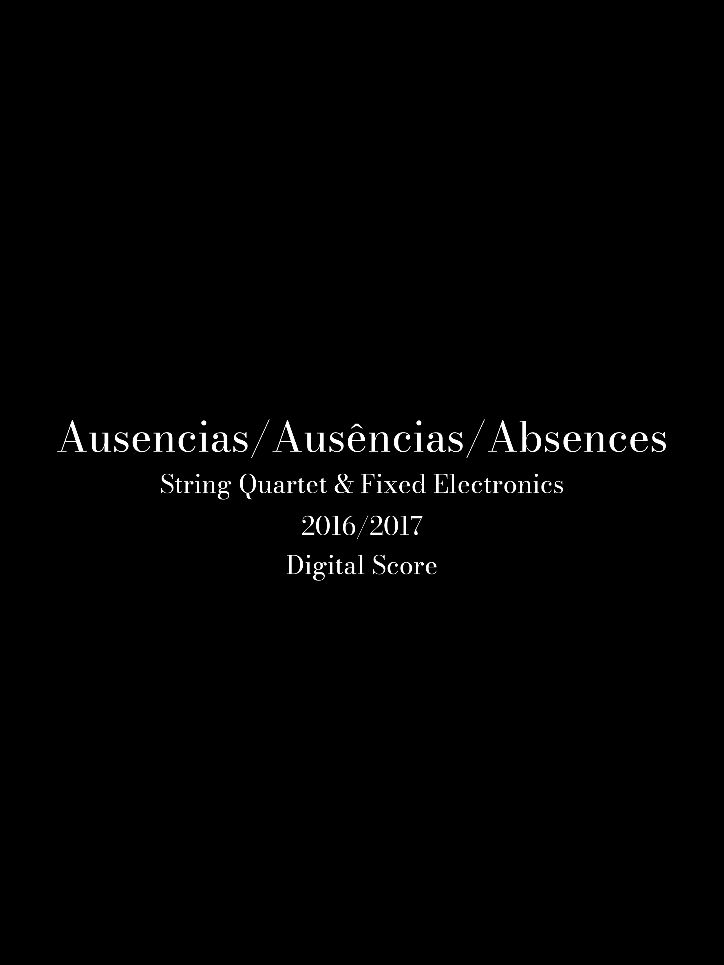 Ausencias/Ausências/Absences (2016/17)