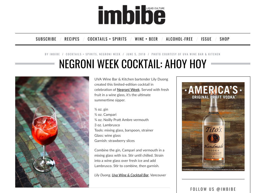 Imbibe