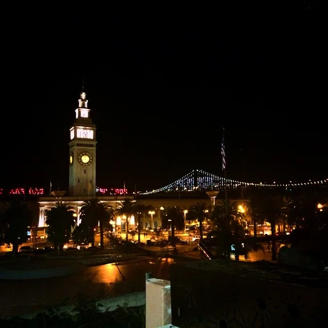 Happy Hour extended&hellip;&hellip;ever tell y'all about the Bay&hellip;.let me begin. #bayarea #SF #baybridge #allofthelights #ferrybuilding