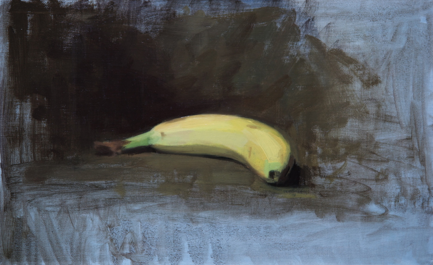   Banana , 2009 oil on canvas 41 x 25 cm   