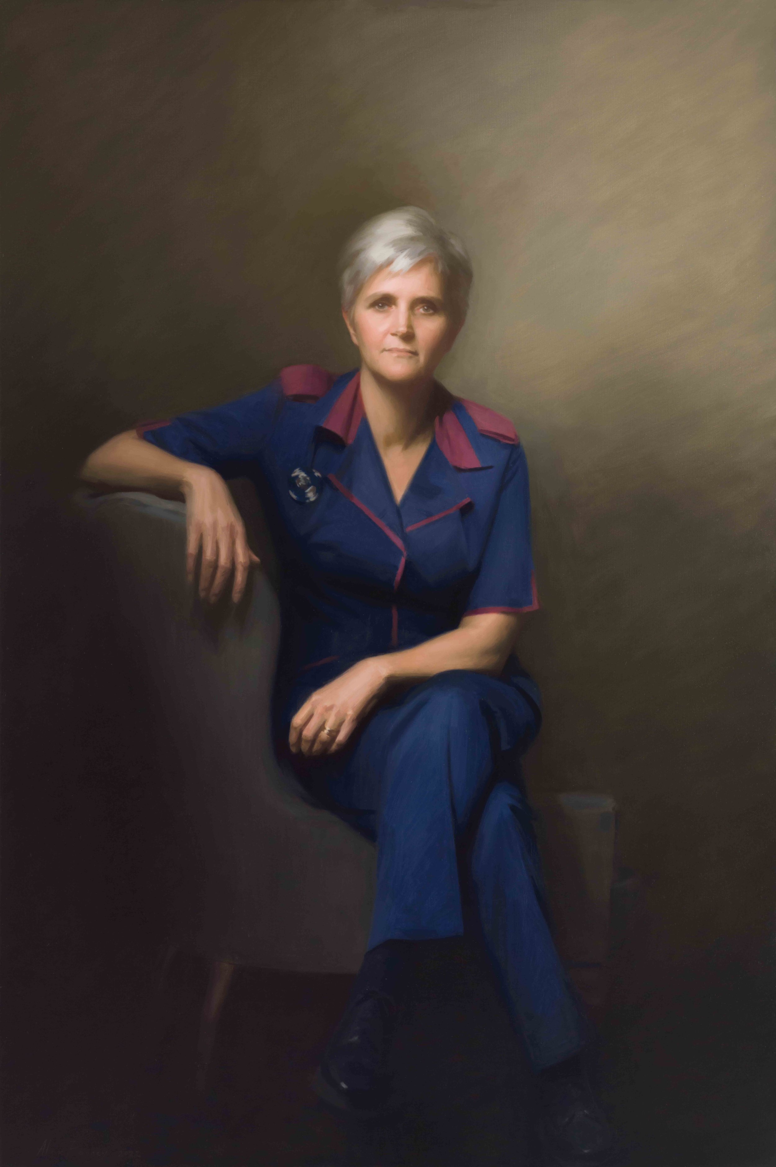   Dame Eileen Sills , 2020 oil on canvas 150 x 100 cm &nbsp; 