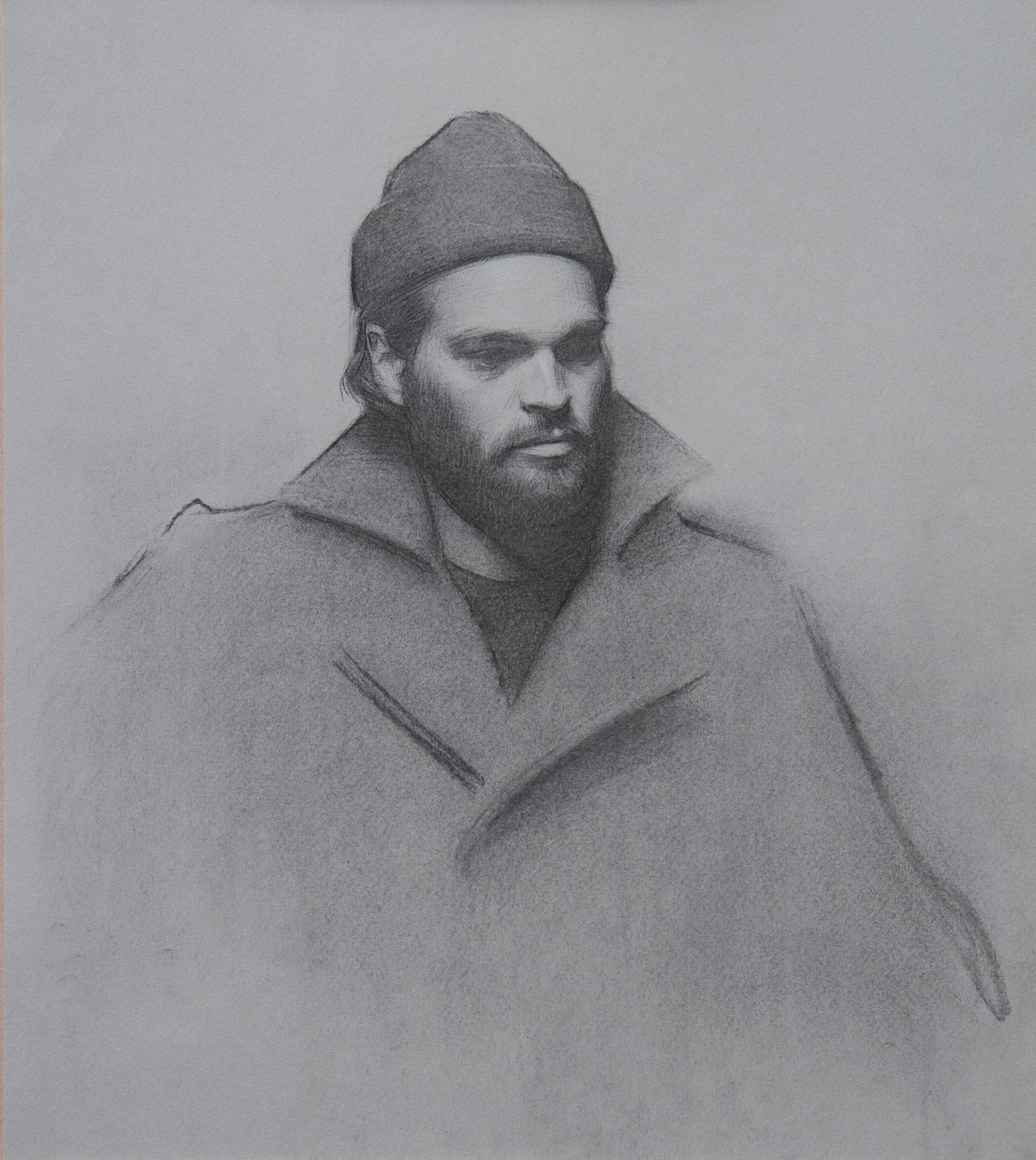   Ben II , 2022 charcoal on paper 40 x 30 cm &nbsp; 