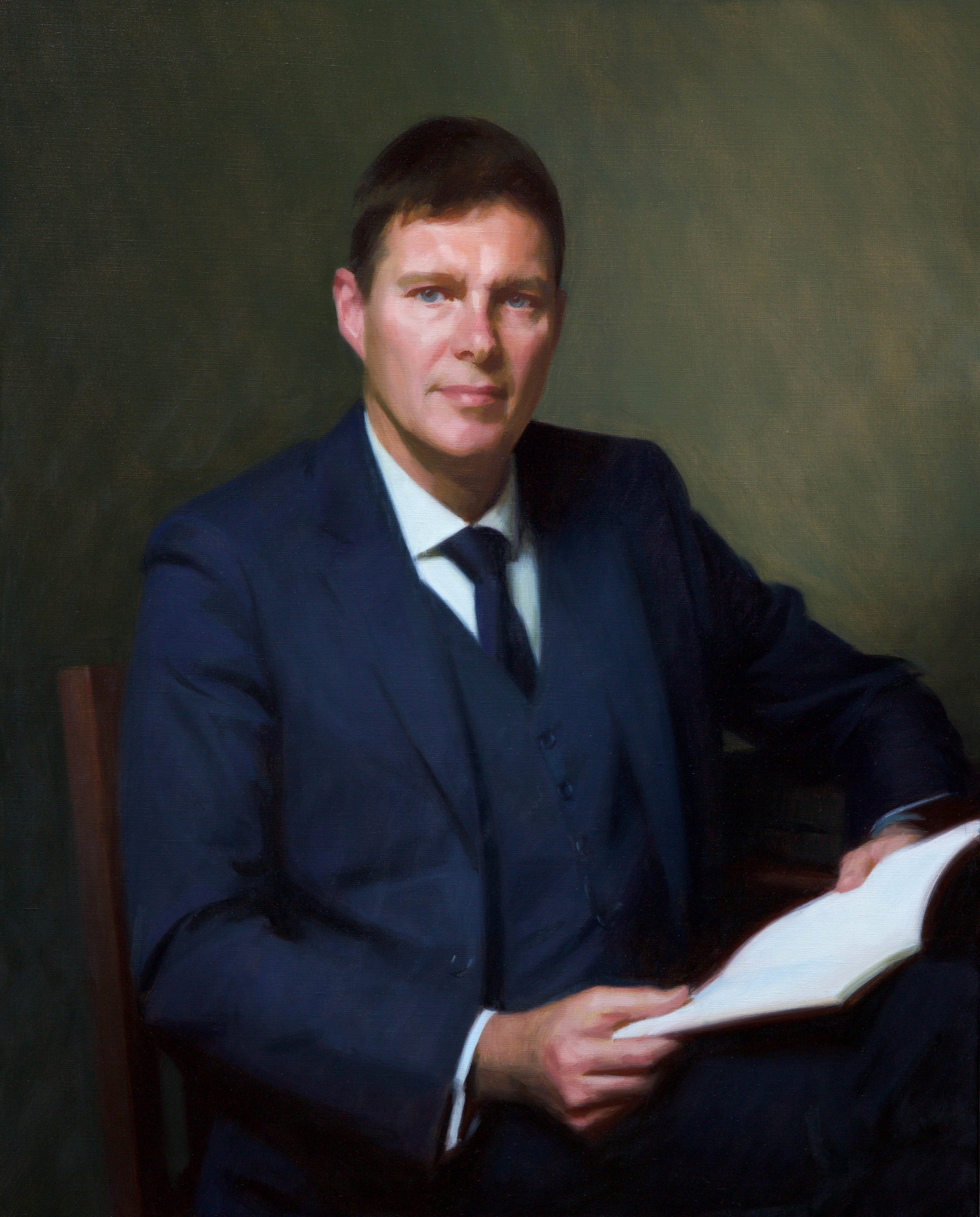   Leon Roberts , 2024 Commission for Belmont Prep School                                                       oil on canvas 81 × 69 cm  