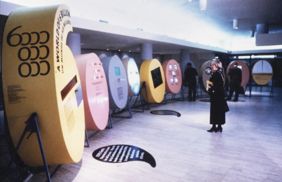 EXHIBIT FOR THE UNITED NATIONS FOR THE WORLD POPULATION REACHING SIX BILLION – OPENED IN THE HAGUE & THEN TO UN HEADQUARTERS IN NYC