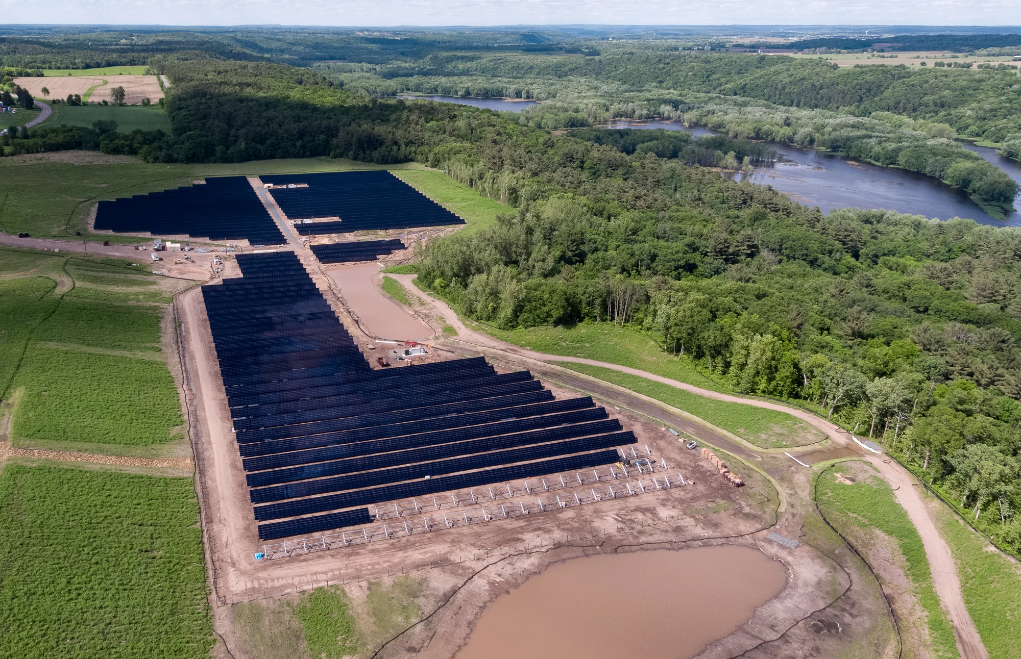 Solar construction site