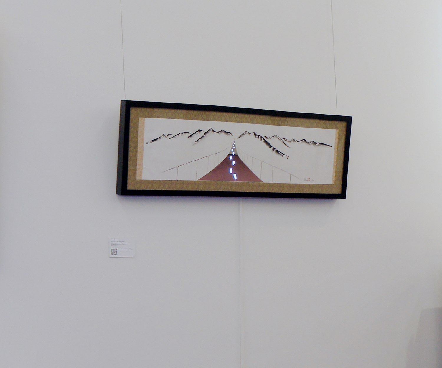 At Drue's Solo Exhibition in Davos
