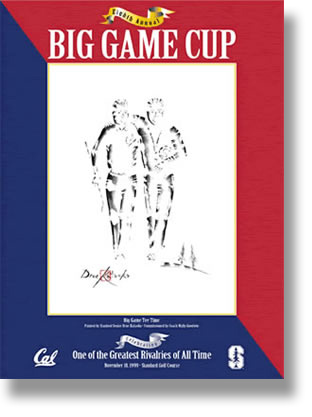 Golf Print for the 8th Annual Big Game Cup Commissioned by Stanford Athletic Department