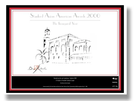 Print for Gerhard Casper's Retirement Gift President, Stanford University