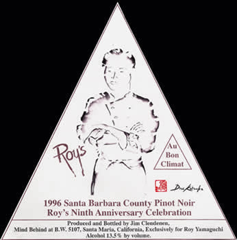Au Bon Climat Chardonnay Chef Roy Yamaguchi Wine Label