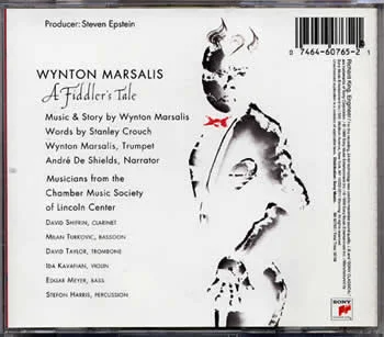 Wynton Marsalis, A Fiddler's Tale  Back CD Cover