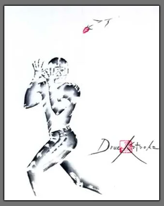 Football Painting "Stanford at the Rose Ball 2000: Cardinal Rose"