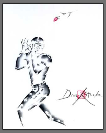 Football Painting "Stanford at the Rose Ball 2000: Cardinal Rose"