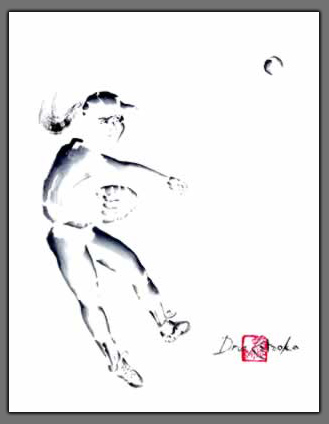 Softball Painting "Diamonds Are a Girl's Best Friend"