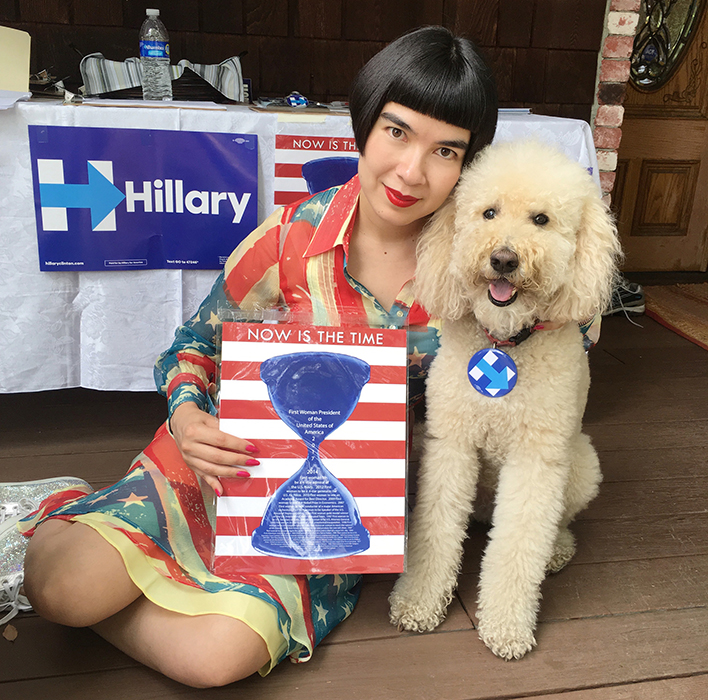 Phone-banking with Max the Dog