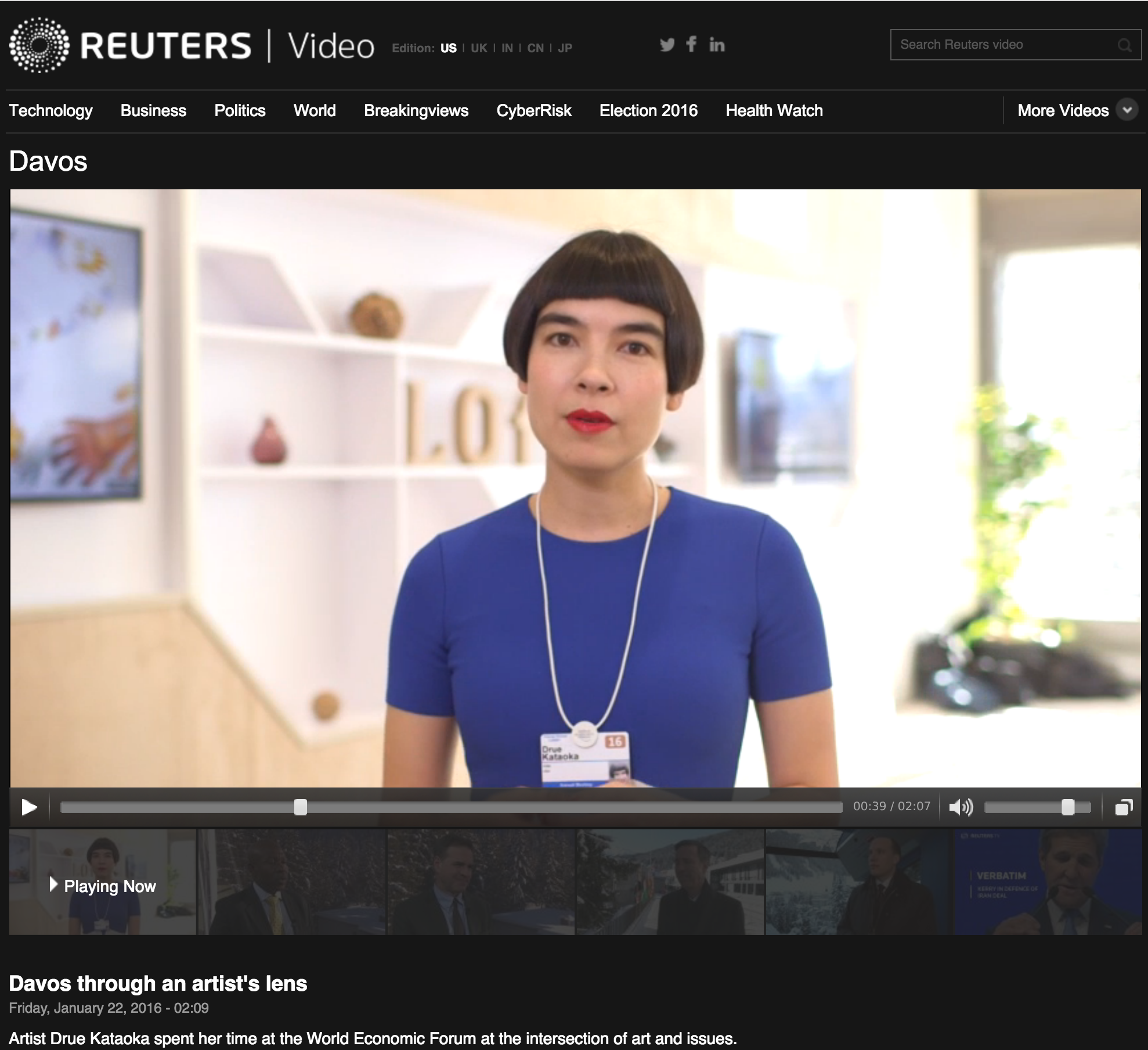 REUTERS - Davos through an artist's lens