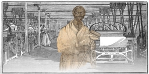 Contributed Image from Exhibit: "Eleanor Eldridge of Warwick in 1799 was ceelbrated as a 'competnet and fully accomplished weaver' of ornamental cloth at the age of 15."