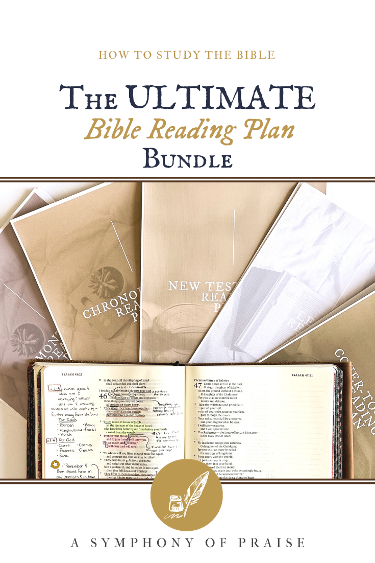 Bible Reading Plan Bundle Symphony Of Praise