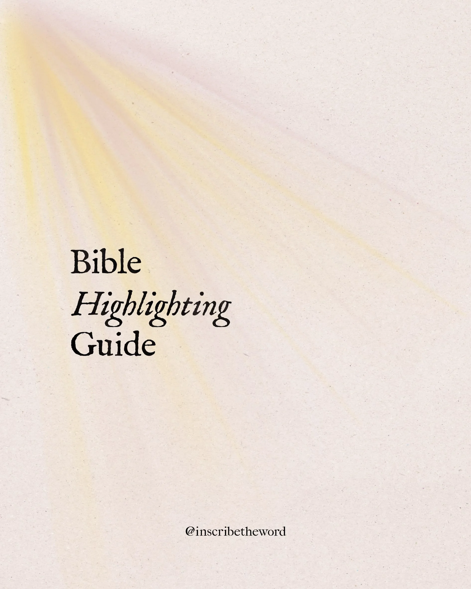 🎨 I&rsquo;ve used some version of this Bible highlighting system for years.

Not because I think there&rsquo;s one &ldquo;right&rdquo; way to highlight Scripture, and definitely not because every page needs to be filled with color.

For me, highligh