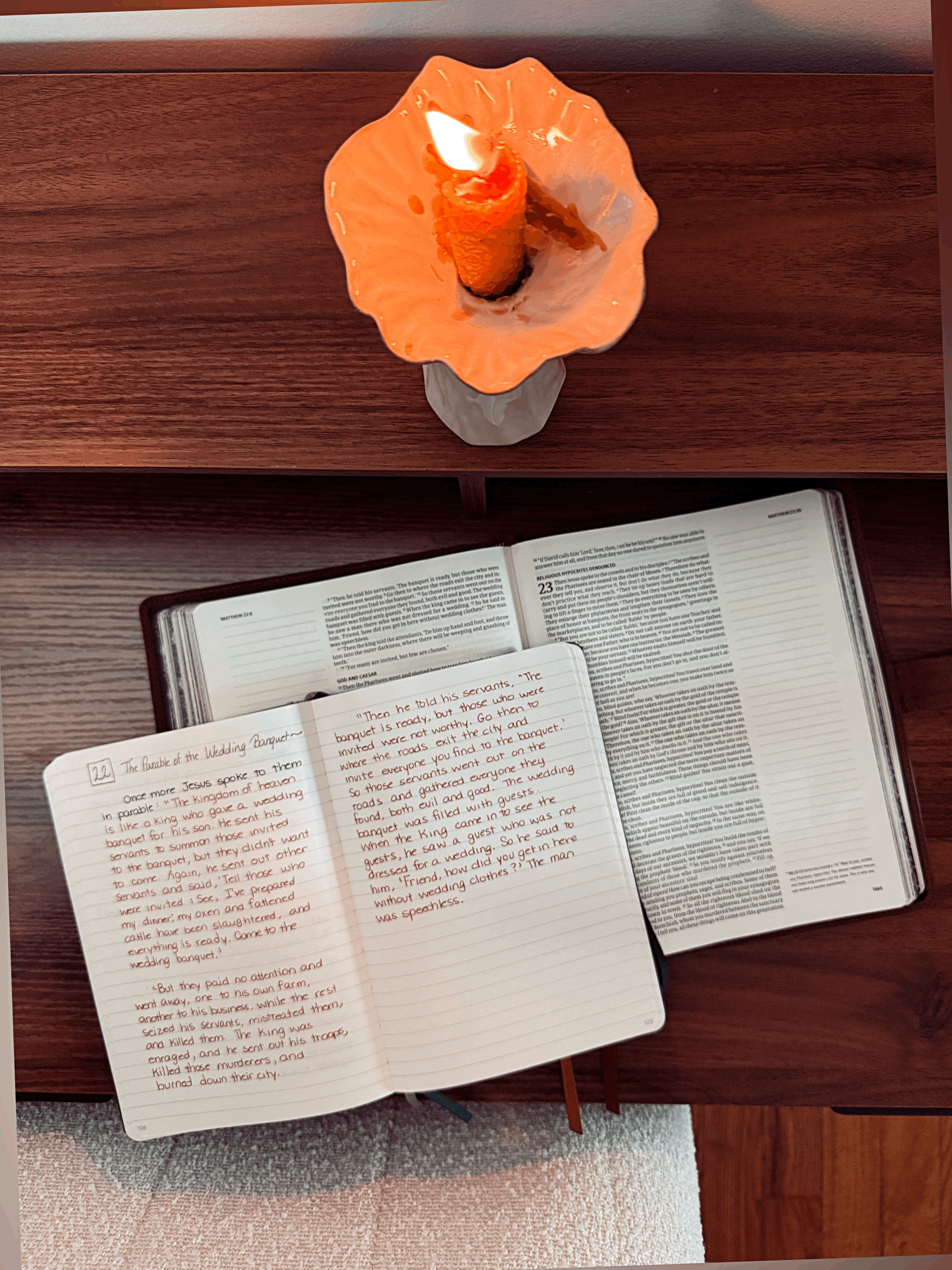 Handwriting the Bible as a Legacy for my Son.