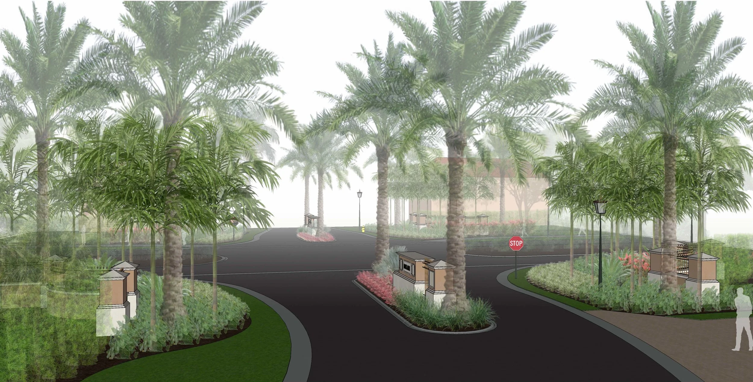 Milan at Mediterra Front Entrance Project