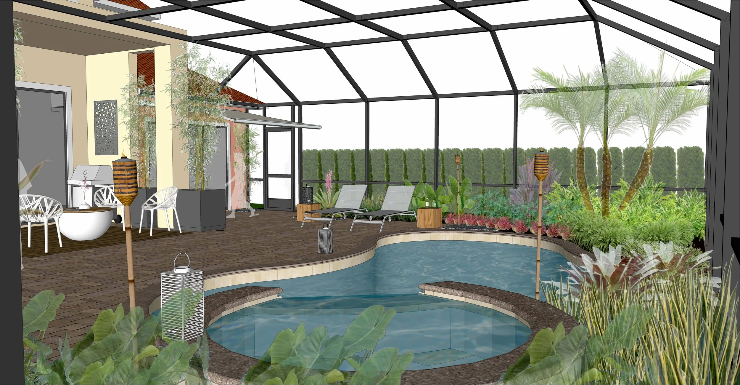 3D Rendering - Raymond Residence Lanai