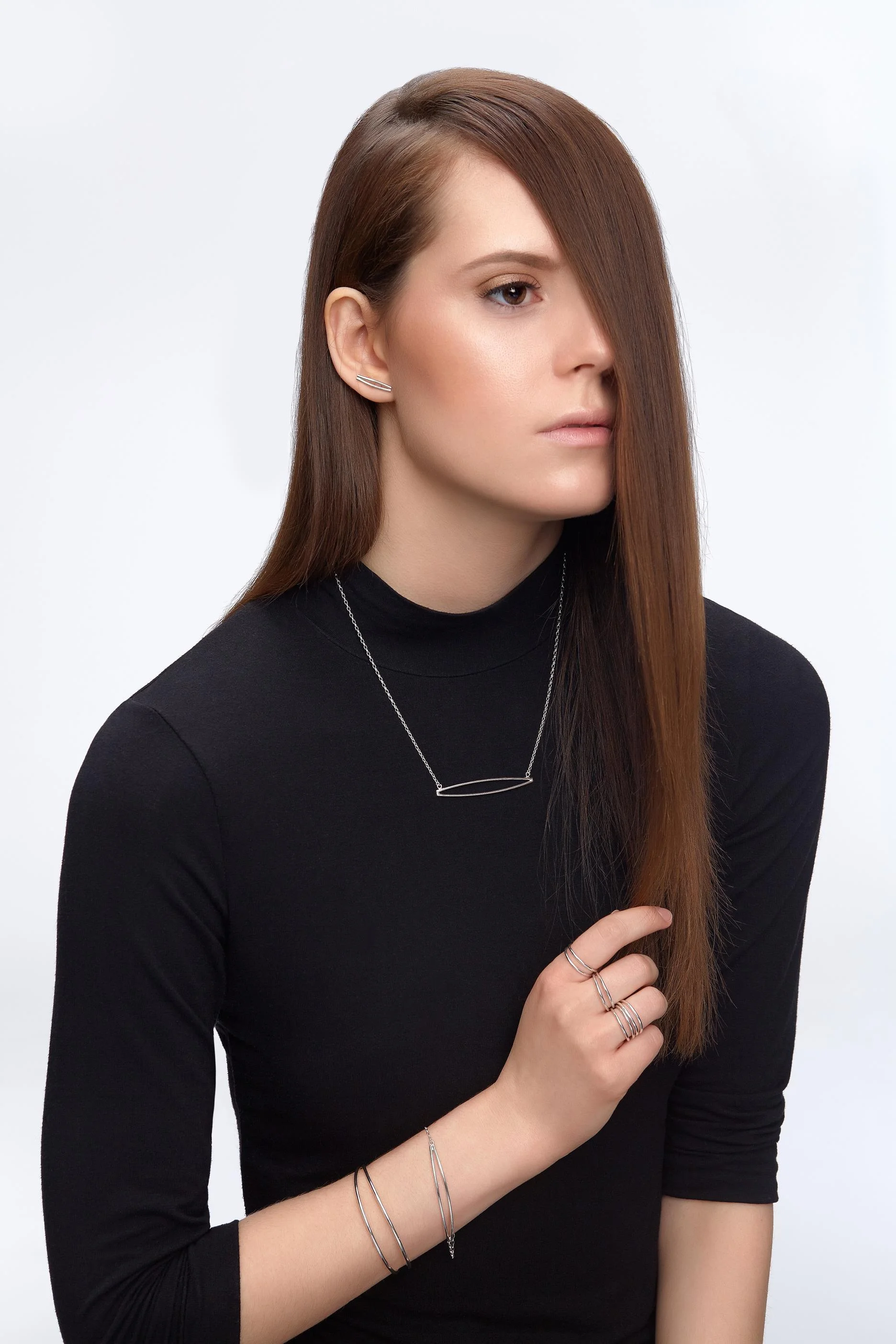 Stud boucles oreilles contemporain