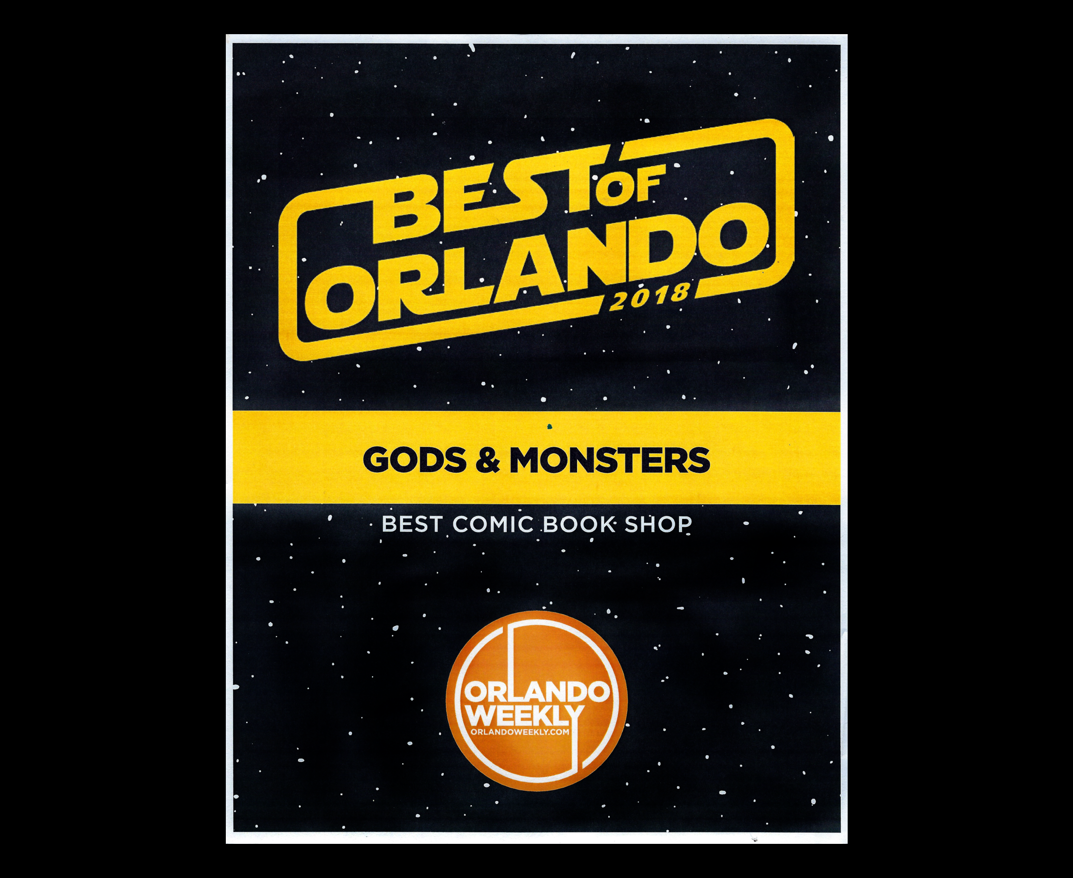 Gods and Monsters Orlando - comic book shop and action figures store for  the nerd / geek fans 