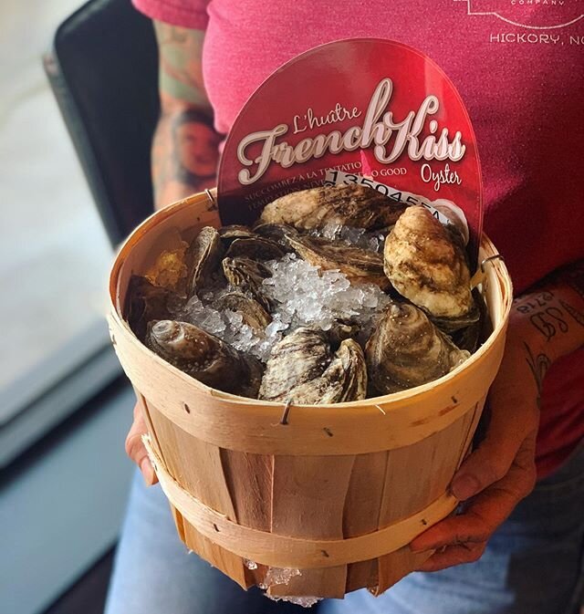 Fresh #FreshKiss Oysters by the Maison BeauSoleil team out of New Brunswick. A true gem of an oyster &mdash; clean, pristine, sharp brine, sweet, and a hint of hazelnut! 
Don&rsquo;t forget all Raw NC oysters are $1 on weekend from 12-2pm! Today we h