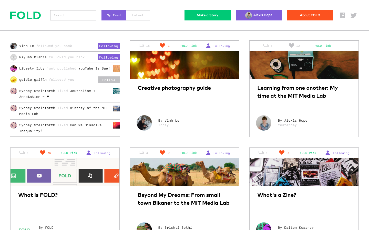 Social feed