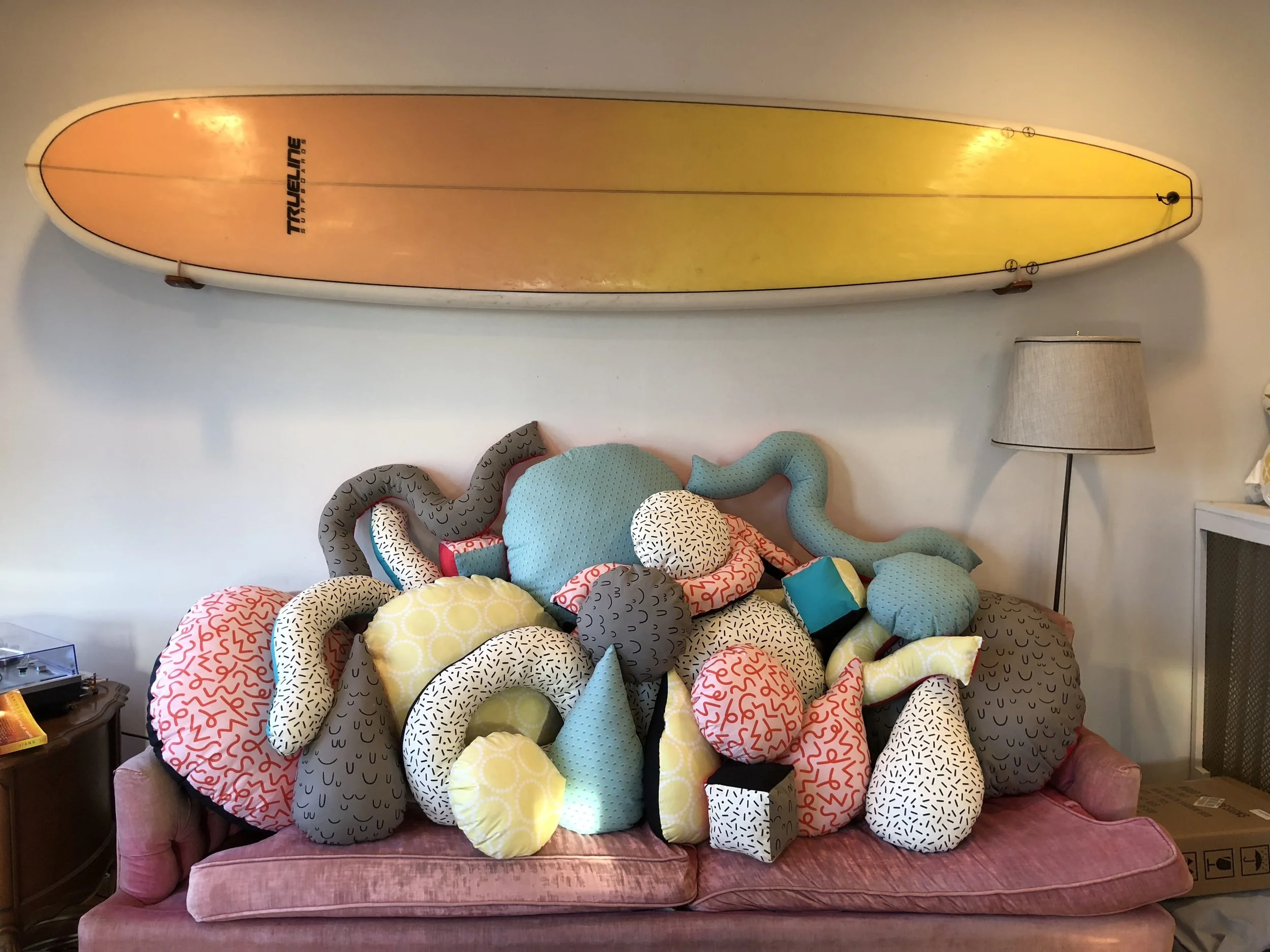 A million pillows for babies to climb on