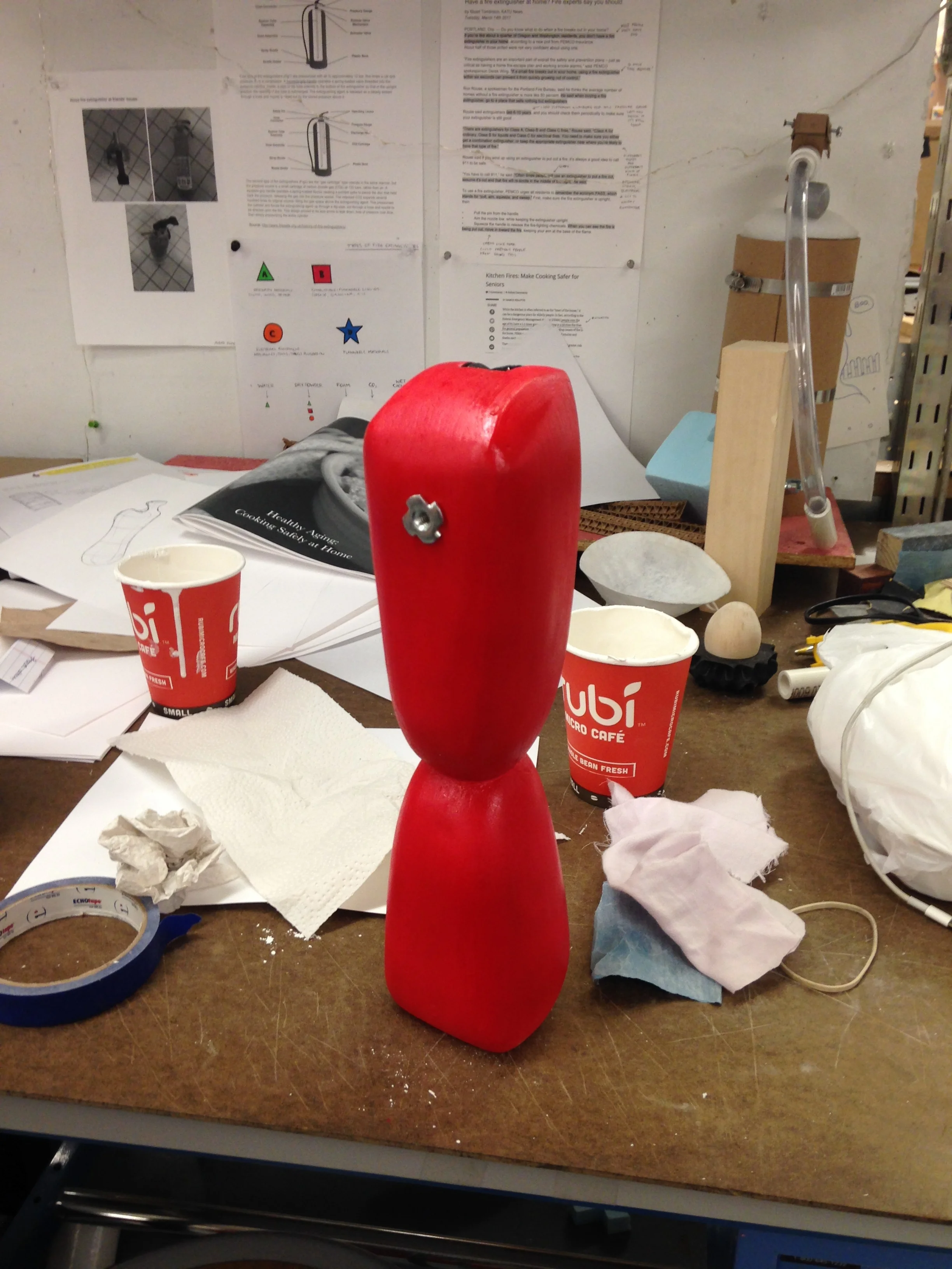 A friendly robot fire extinguisher?