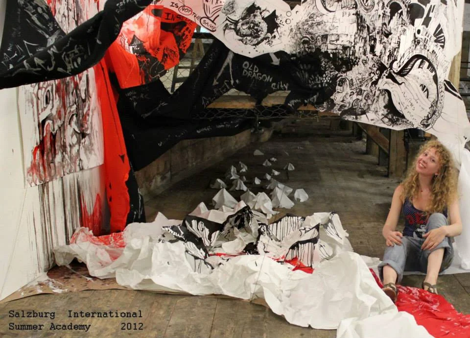 Installation «My Corner» (the International Summer Academy, Salzburg, Austria; awarded with grant by «Kultur Contact Austria»)