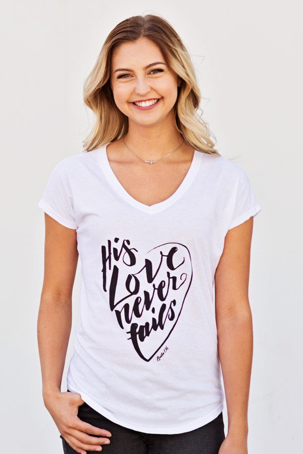 His Love Never Fails Tee - Hope Outfitters