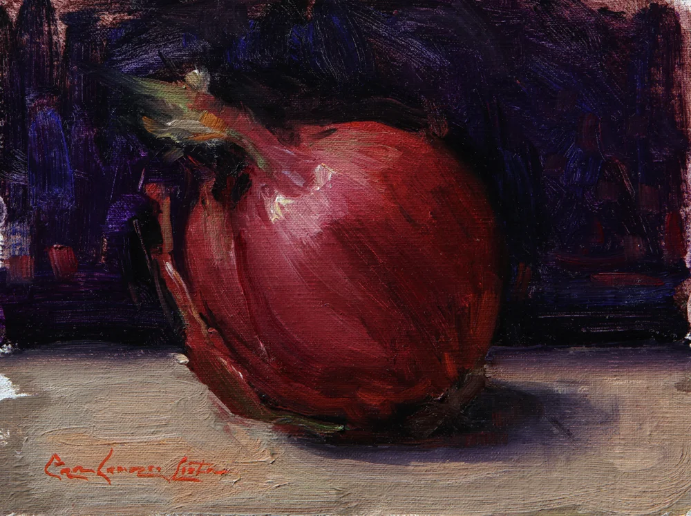 Large Red Onion; 6" x 8"