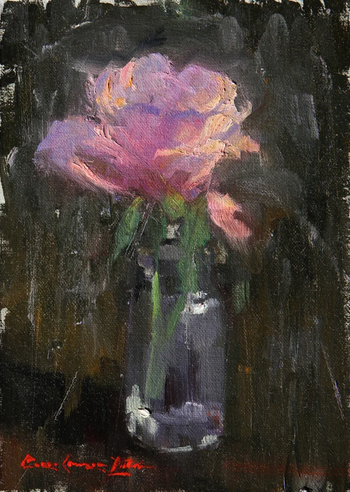 Last Rose 7" x 5"