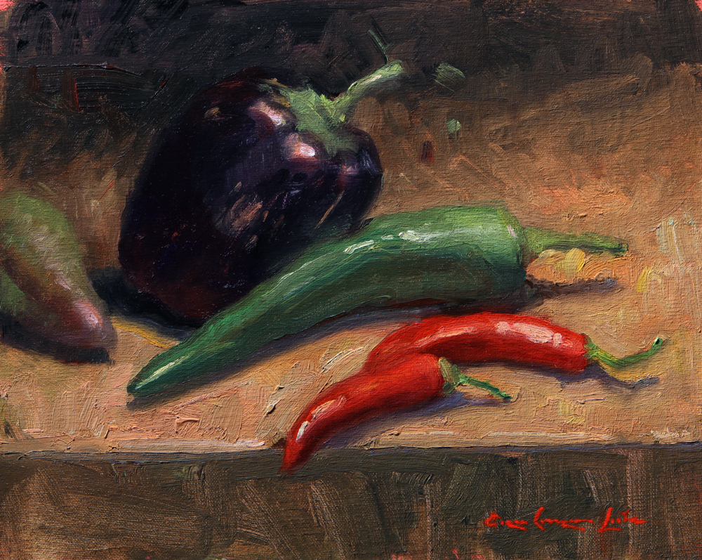 Range of Peppers; 8" x 10"