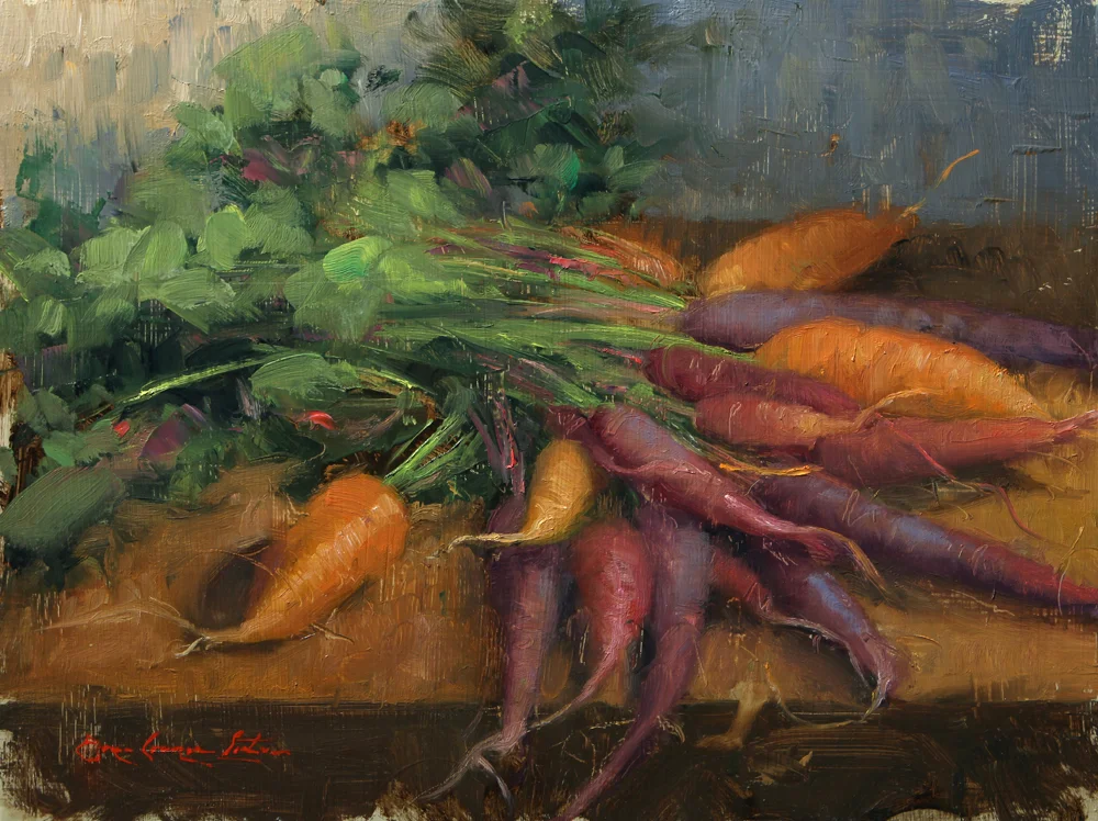 Rainbow Carrots - 9" x 12"