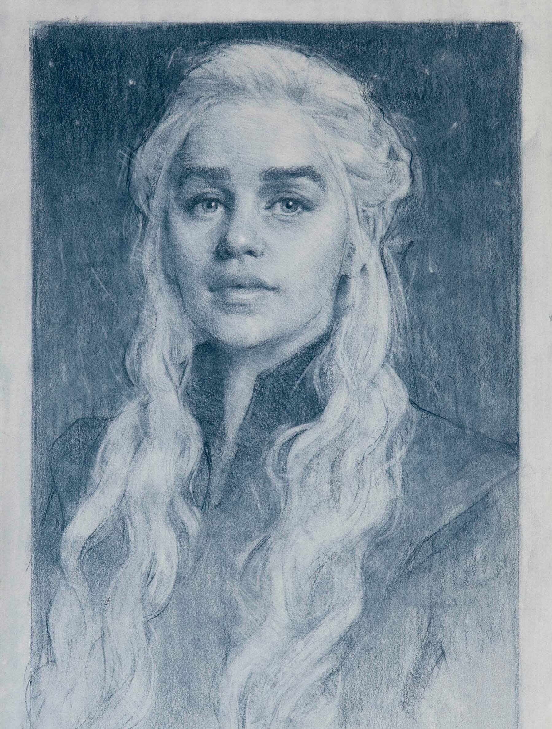 Daenerys Targaryen: A pastel pencil drawing I did back around 2020.